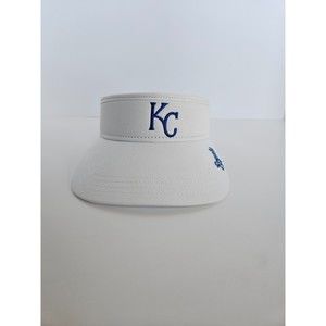 Kansas City Royals Women's Visor in White/Blue Logos